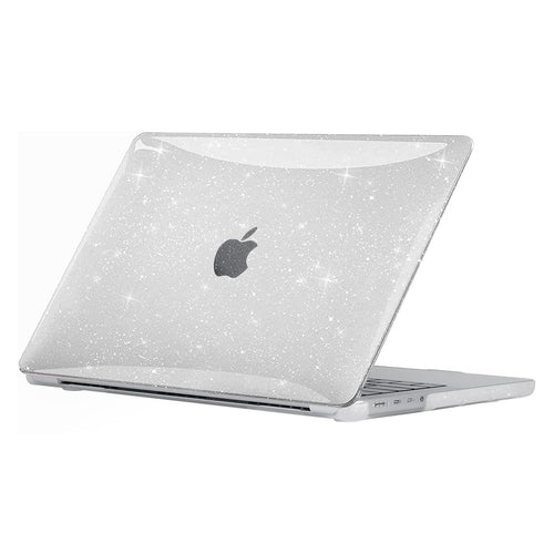 EooCoo Glitter Clear Hard Case for MacBook Pro 16 Inch (2021–2025, M1–M4 Pro/Max) – Sparkly Protective Shell with Keyboard Cover & Screen Protector