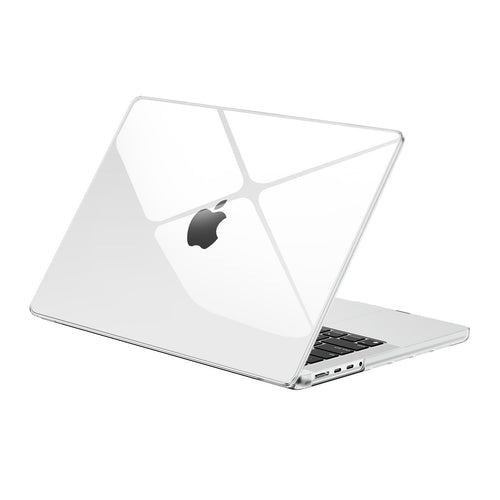 EooCoo Crystal Clear Hard Case for MacBook Pro 14 Inch (2025–2021, M4/M3/M2/M1 Pro/Max) – Anti-Scratch, Anti-Fingerprint, Snap-On Protective Cover with Keyboard & Screen Protector