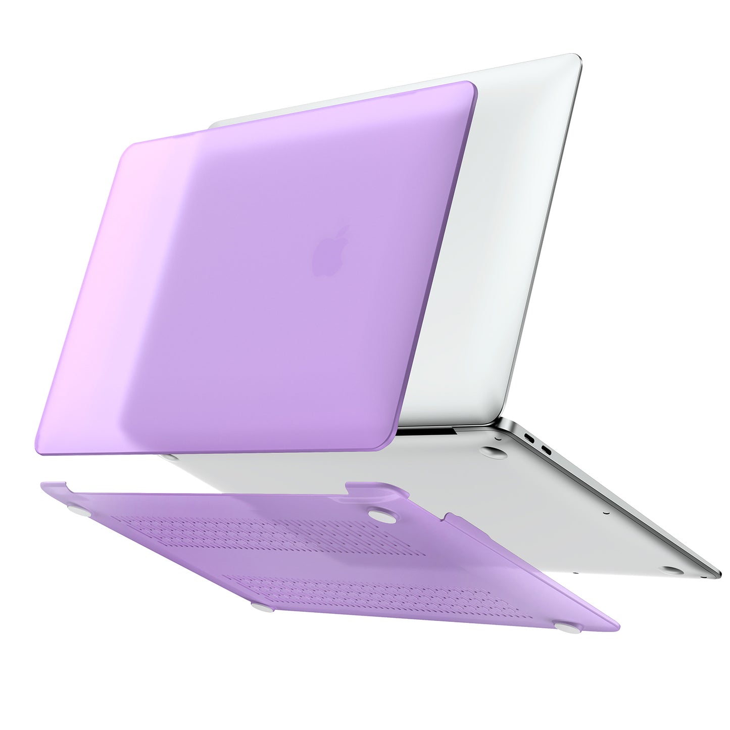 EooCoo Matte Purple Hard Case for MacBook Air 13.3" M1 (2021–2018) – Anti-Scratch, Anti-Fingerprint Case with Keyboard Cover & Screen Protector