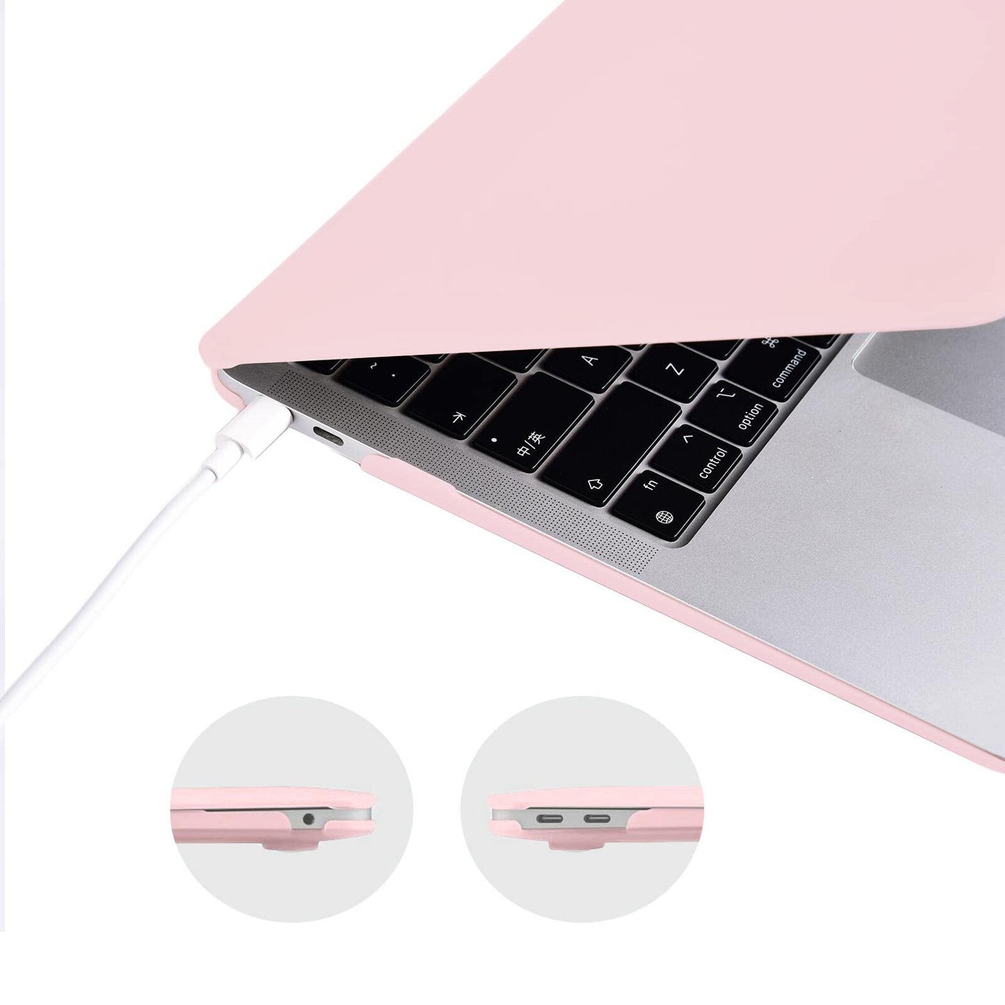 EooCoo Matte Pink Case for MacBook Air 13.3" (M1 2018–2021) – Anti-Fingerprint & Scratch-Resistant Protection Kit