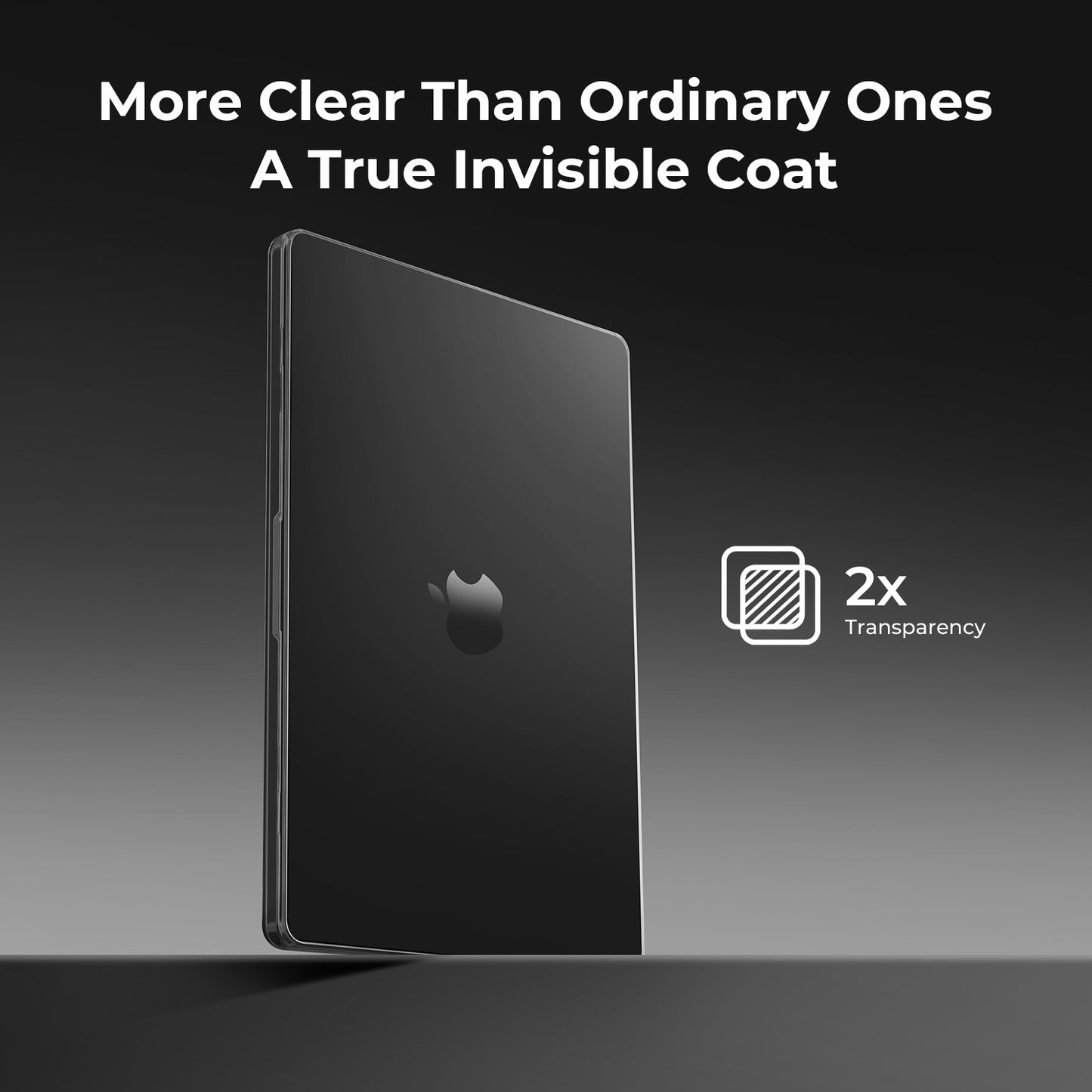 EooCoo Black Clear Hard Case for MacBook Pro 14 Inch (2025–2021, M4/M3/M2/M1 Pro/Max) – Anti-Scratch, Anti-Fingerprint, Snap-On Protective Cover with Keyboard & Screen Protector
