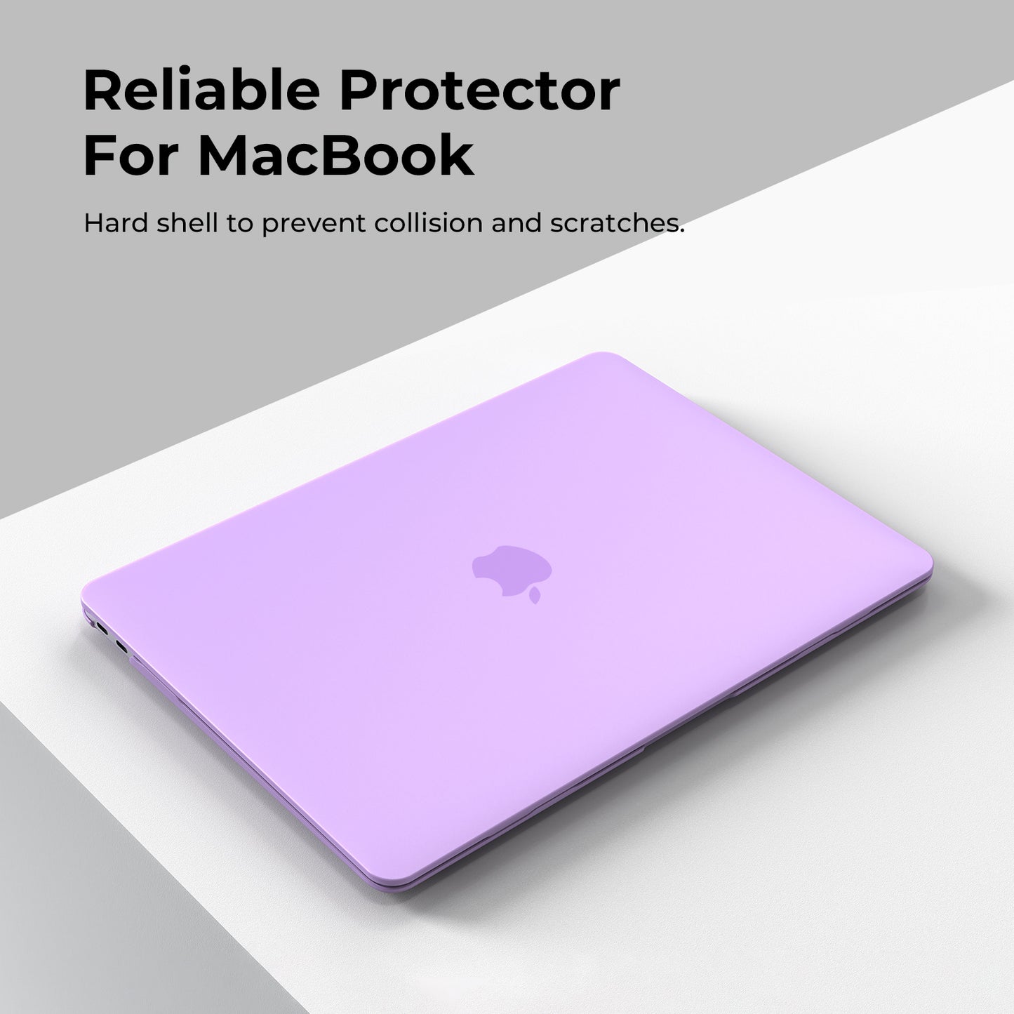 EooCoo Matte Purple Hard Case for MacBook Air 13.3" M1 (2021–2018) – Anti-Scratch, Anti-Fingerprint Case with Keyboard Cover & Screen Protector