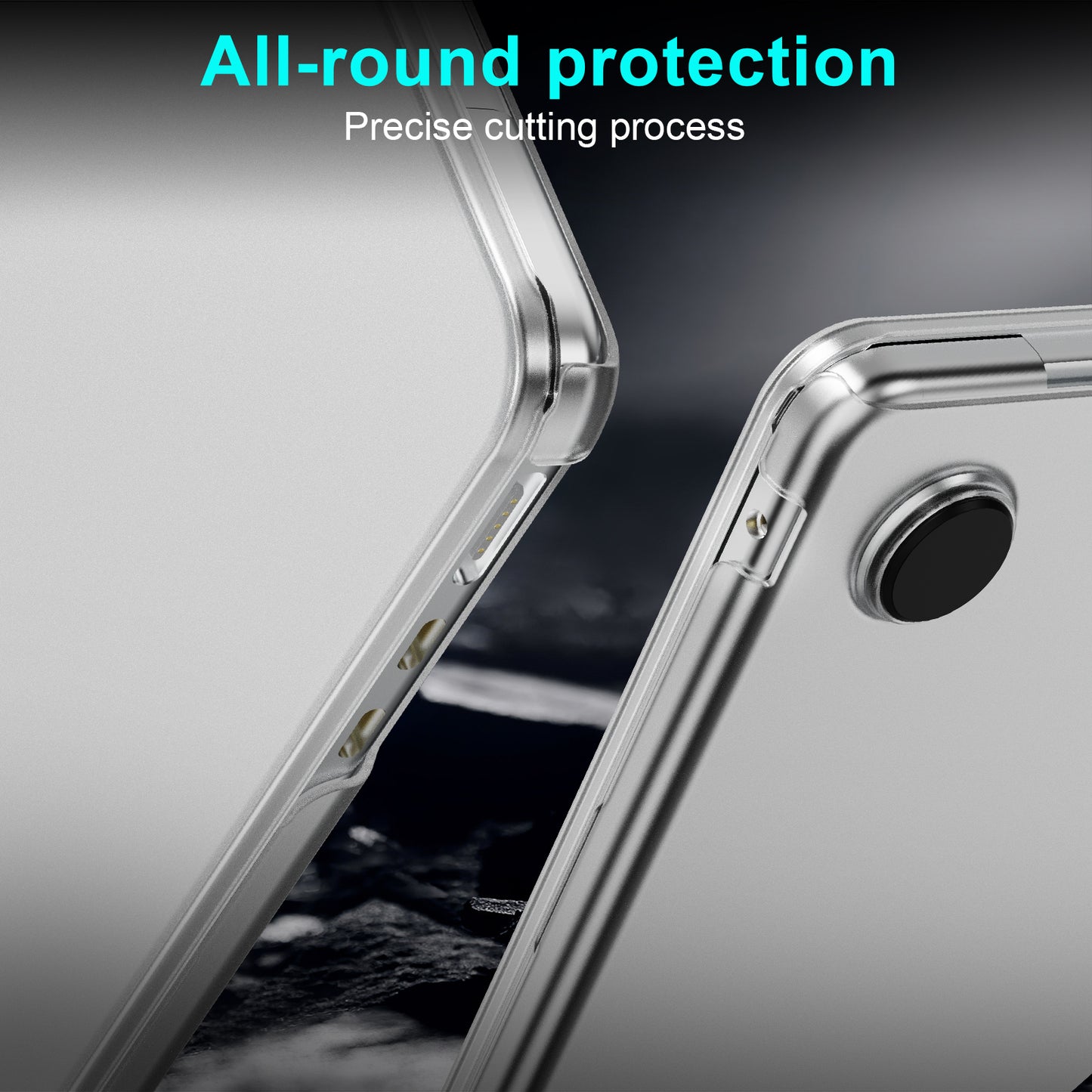 EooCoo Clear Matte Hard Shell Case for MacBook Air 13.6" (2022-2025 M2/M3/M4) + Keyboard Cover & Screen Protector – Slim, Anti-Fingerprint & Full Protection