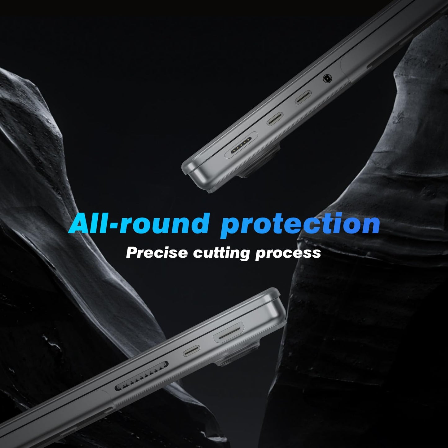 EooCoo Ultra Thin Matte Hard Case for MacBook Pro 14" (2025–2021, M4/M3/M2/M1 Pro/Max) – Anti-Fingerprint, Scratch-Resistant Shell, 100% Space Gray Color Match