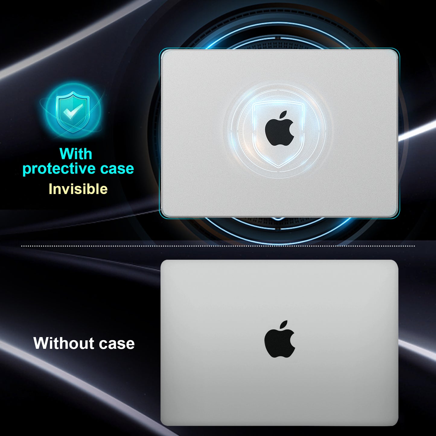 EooCoo Clear Matte Hard Shell Case for MacBook Air 13.6" (2022-2025 M2/M3/M4) + Keyboard Cover & Screen Protector – Slim, Anti-Fingerprint & Full Protection