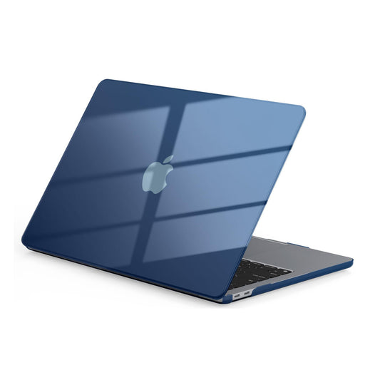 EooCoo Crystal Midnight Hard Shell Case for MacBook Air 13.3" (M1 2020–2018) – Clear Slim Fit Cover with Keyboard Skin & Screen Protector, Full Protection Without Hiding Original Color