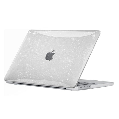 EooCoo Sparkly Clear MacBook Pro 14 inch Case (2025–2021, M4/M3/M2/M1 Pro/Max) – Anti-Scratch, Fingerprint-Free Glitter Hard Shell with Keyboard Cover & Screen Protector