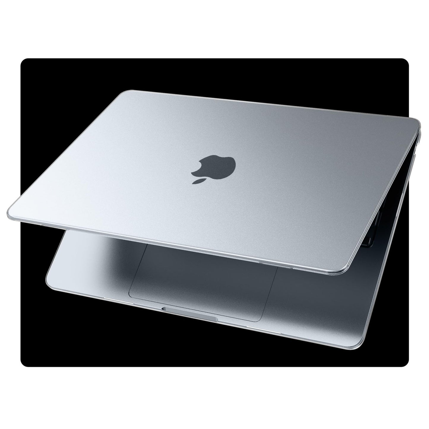 EooCoo Ultra Thin Frost Clear Case for MacBook Air 15" (M4/M3/M2, 2025–2023) – Matte, Anti-Fingerprint Hard Shell with Keyboard Cover, Bare-Mac Feel