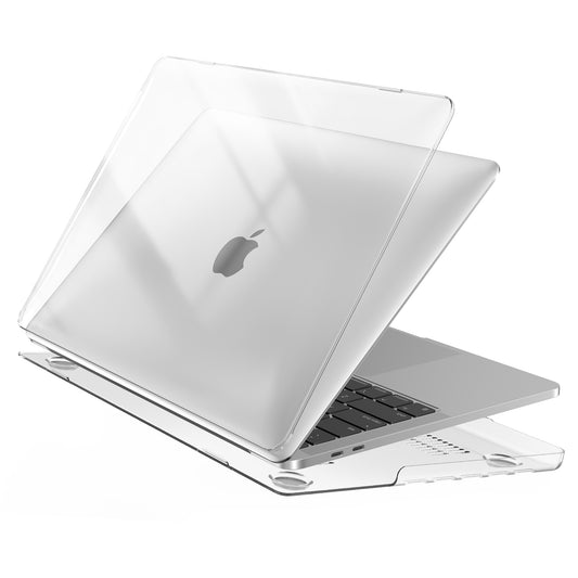EooCoo Crystal Clear Hard Case for MacBook Pro 13 inch (M2 2024–2016, M1) with Keyboard Cover & Screen Protector - Protective Slim Fit