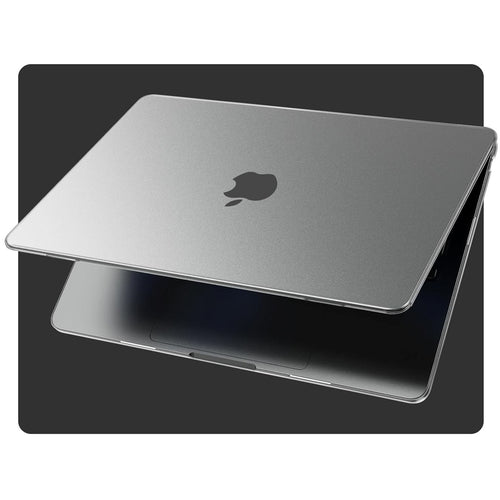 EooCoo Ultra Thin Space Gray Clear Case for MacBook Air 15" (M4/M3/M2, 2025–2023) – 100% Official Match Matte Hard Shell with Keyboard Cover, Anti-Scratch, Anti-Fingerprint, Heat Dissipation