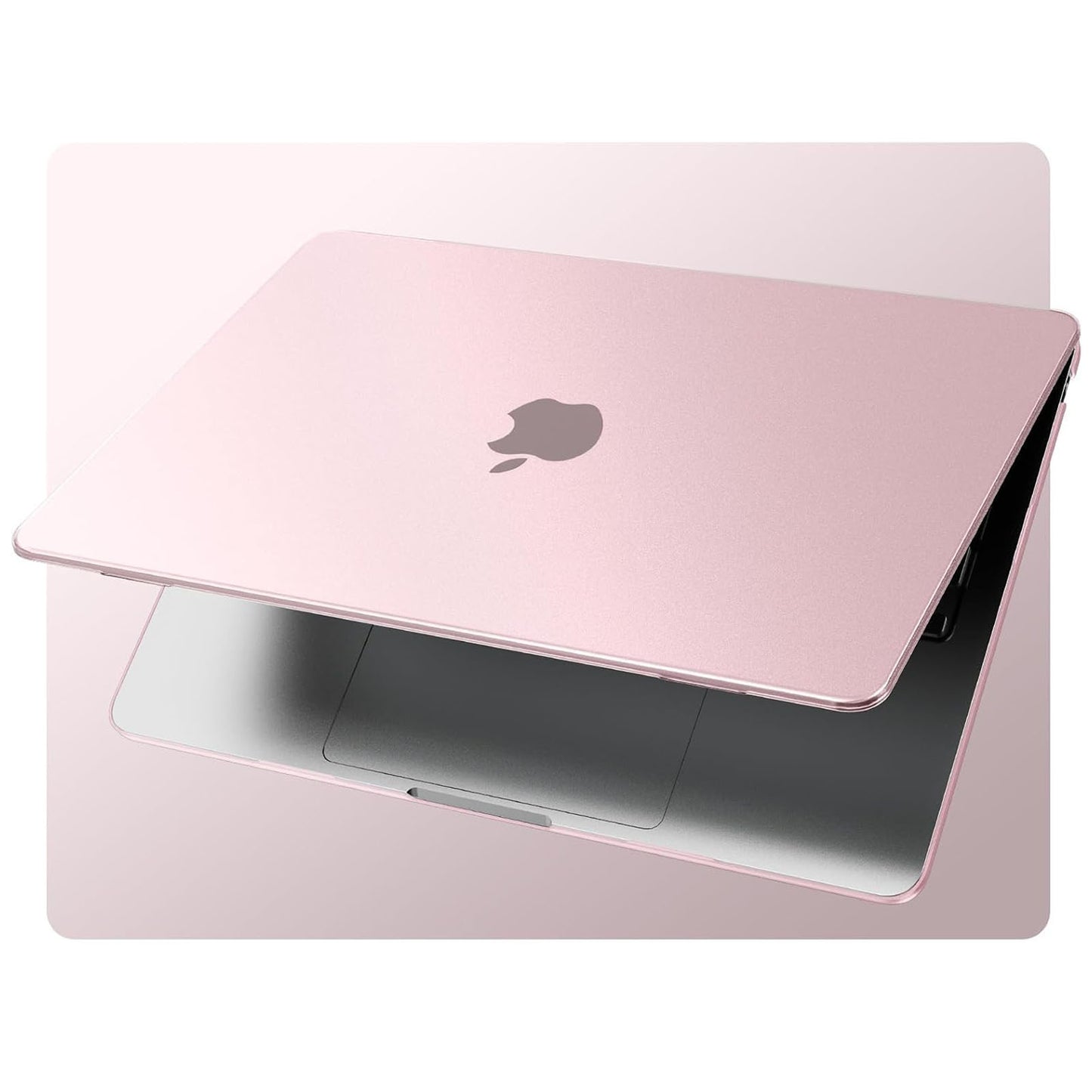 EooCoo Ultra Thin Matte Cute Pink Case for MacBook Air 15" (M4/M3/M2, 2025–2023) – Matte Hard Shell with Keyboard Cover, Anti-Scratch, Anti-Fingerprint, Lightweight Protection