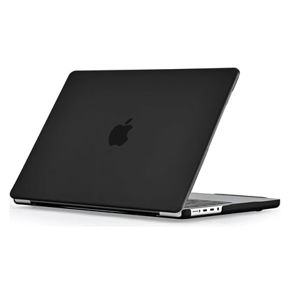 EooCoo Matte Black Hard Case for MacBook Pro 16 Inch (2021–2025) – Slim Protective Shell with Keyboard Cover & Screen Protector