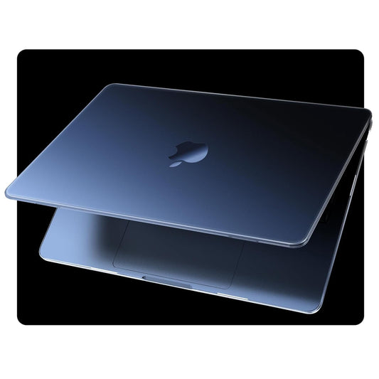 EooCoo Ultra Thin Midnight Clear Case for MacBook Air 15" (M4/M3/M2, 2025–2023) – 100% Transparent Matte Hard Shell with Keyboard Cover, Anti-Scratch, Anti-Fingerprint, Heat Dissipation