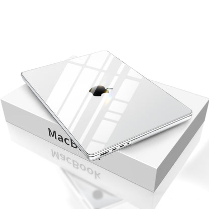 EooCoo Crystal Clear Hard Case for MacBook Pro 14 Inch (2025–2021, M4/M3/M2/M1 Pro/Max) – Anti-Scratch, Anti-Fingerprint, Snap-On Protective Cover with Keyboard & Screen Protector