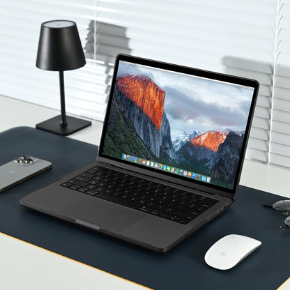 EooCoo Matte Black Hard Case for MacBook Pro 13 Inch (2016–2024, M2/M1) – Slim Protective Shell with Keyboard Cover & Screen Protector, Scratch-Resistant & Lightweight
