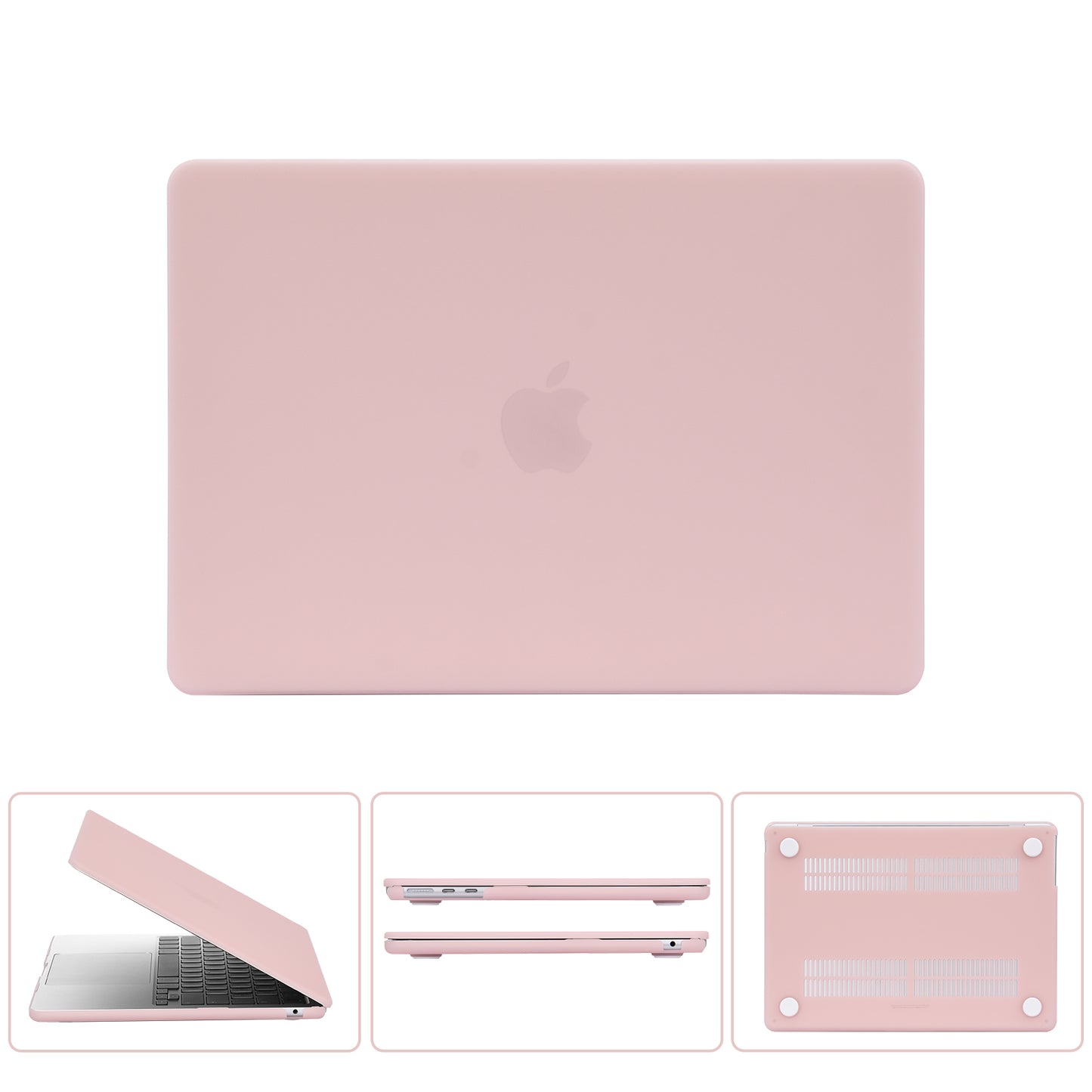 EooCoo Matte Pink Hard Shell Case for MacBook Air 13.6" (2023-2025 M2/M3/M4) + Keyboard Cover & Screen Protector – Slim, Durable & Perfect Fit