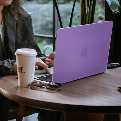 EooCoo Matte Purple Hard Case for MacBook Air 13.3" M1 (2021–2018) – Anti-Scratch, Anti-Fingerprint Case with Keyboard Cover & Screen Protector