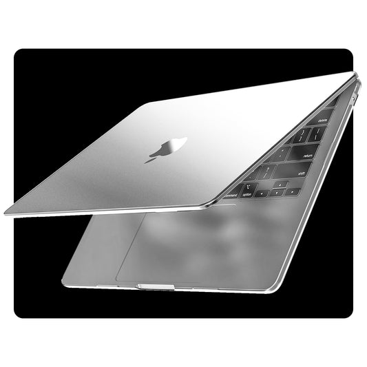 EooCoo Ultra Thin Crystal Clear Case for MacBook Air 15" (M4/M3/M2, 2025–2023) – 100% Transparent Hard Shell with Keyboard Cover, Anti-Scratch, Anti-Fingerprint, Heat Dissipation