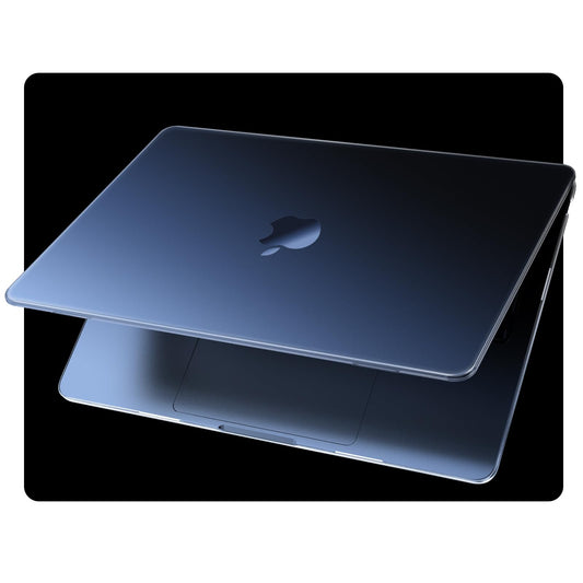 EooCoo Ultra Thin Matte Case for MacBook Air 13.6" (2025–2022, M4/M3/M2) – Midnight Clear Protective Shell with Keyboard Cover, Anti-Fingerprint & Scratch-Resistant