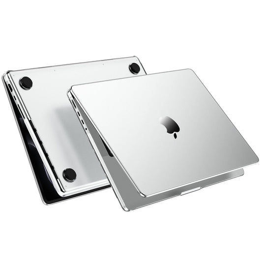 EooCoo Ultra Thin Armor Case for MacBook Pro 14" (2025–2021, M4/M3/M2/M1 Pro Max) – Matte Clear Hard Shell with Anti-Fingerprint, Keyboard Skin, Bare-MacBook Feel