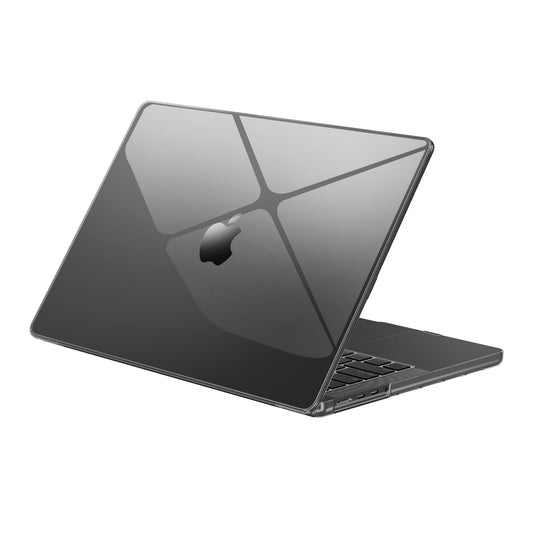 EooCoo Black Clear Hard Case for MacBook Pro 14 Inch (2025–2021, M4/M3/M2/M1 Pro/Max) – Anti-Scratch, Anti-Fingerprint, Snap-On Protective Cover with Keyboard & Screen Protector