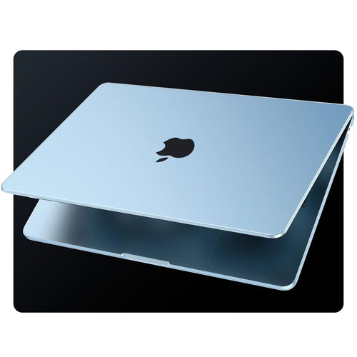 EooCoo Ultra Thin Sky Blue Clear Case for MacBook Air 15" (M4/M3/M2, 2025–2023) – 100% Official Match Matte Hard Shell with Keyboard Cover, Anti-Scratch, Anti-Fingerprint, Heat Dissipation