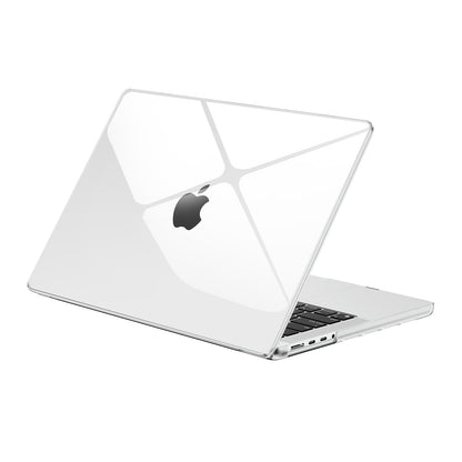 EooCoo Crystal Clear Hard Case for MacBook Pro 14 Inch (2025–2021, M4/M3/M2/M1 Pro/Max) – Anti-Scratch, Anti-Fingerprint, Snap-On Protective Cover with Keyboard & Screen Protector
