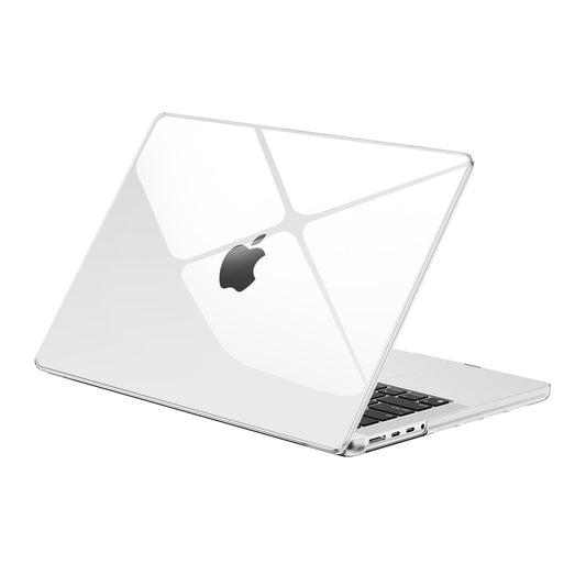 EooCoo Crystal Clear Hard Case for MacBook Pro 14 Inch (2025–2021, M4/M3/M2/M1 Pro/Max) – Anti-Scratch, Anti-Fingerprint, Snap-On Protective Cover with Keyboard & Screen Protector