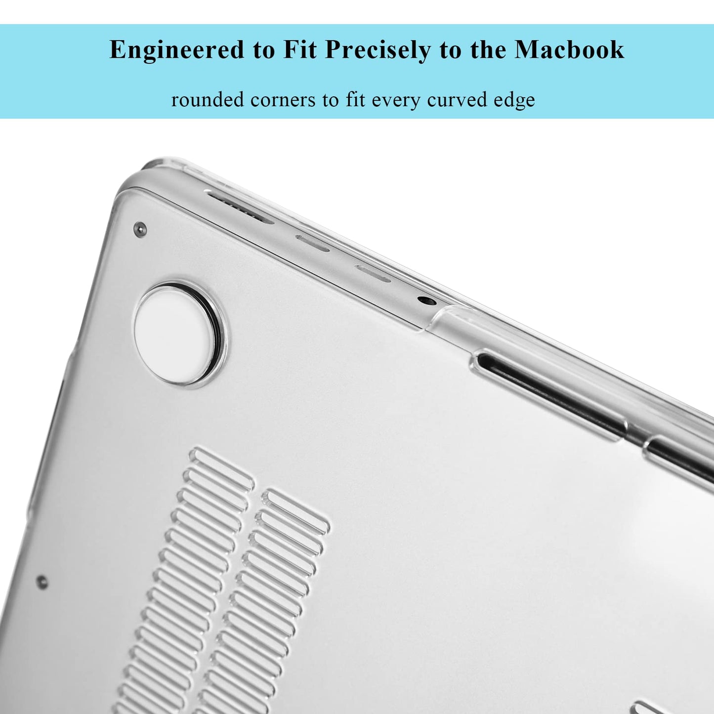 EooCoo Crystal Clear Hard Case for MacBook Pro 16 Inch (2025–2021, M4/M3/M2/M1 Pro/Max) – Slim, Scratch-Resistant Cover with Keyboard Cover and Screen Protector