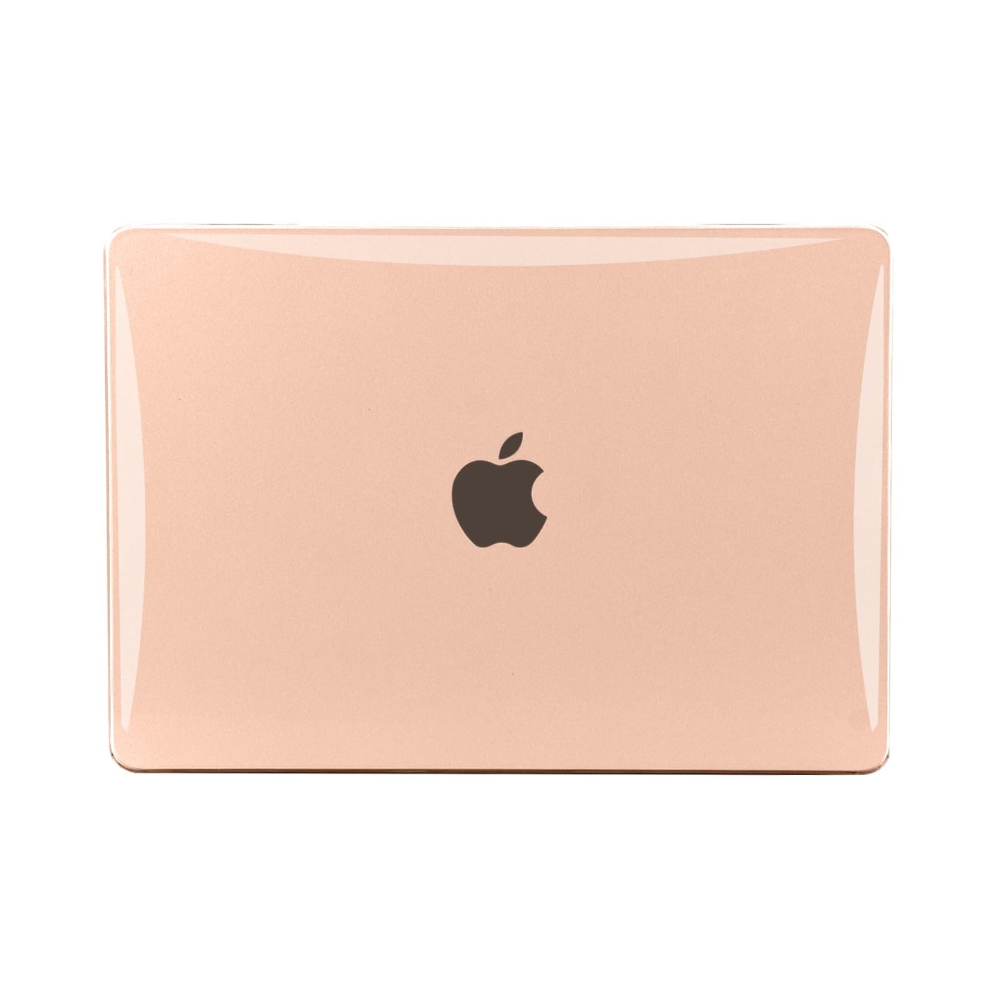 EooCoo Peach Pink Clear Hard Shell Case for MacBook Air 13.3" (M1 2020–2018) – Clear Slim Fit Cover with Keyboard Skin & Screen Protector, Full Protection Without Hiding Original Color