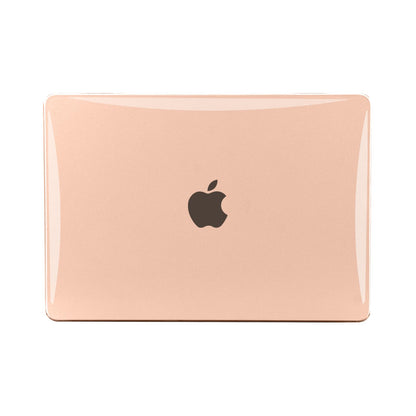 EooCoo Peach Pink Clear Hard Shell Case for MacBook Air 13.3" (M1 2020–2018) – Clear Slim Fit Cover with Keyboard Skin & Screen Protector, Full Protection Without Hiding Original Color