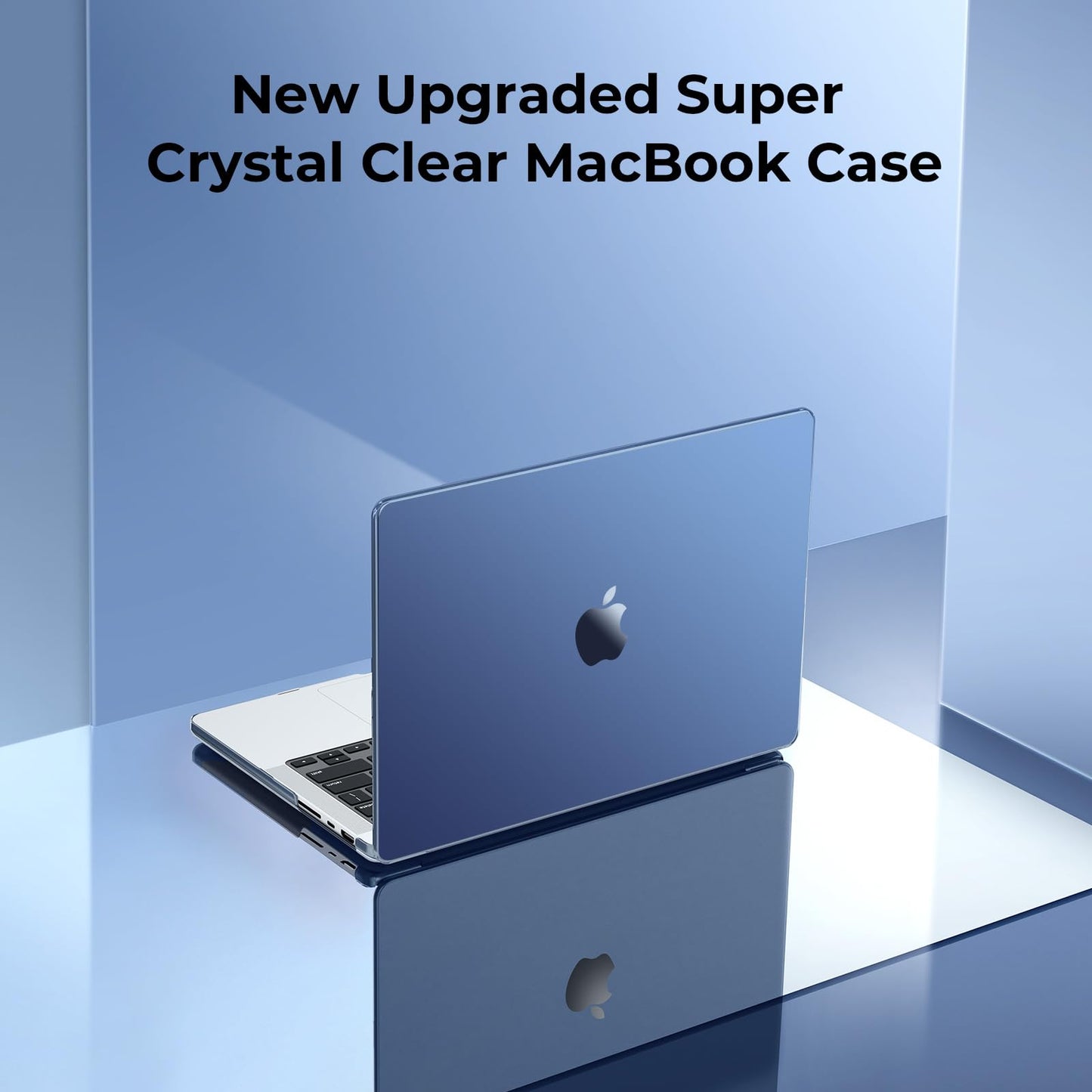 EooCoo Clear Midnight Hard Case for MacBook Pro 16 Inch (2025–2021, M4/M3/M2/M1 Pro/Max) – Slim, Scratch-Resistant Cover with Keyboard Cover and Screen Protector