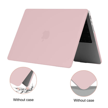 EooCoo Matte Pink Hard Case for MacBook Pro 16 Inch (2021–2025) – Slim Protective Shell with Keyboard Cover & Screen Protector