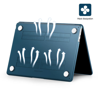 EooCoo Green Matte Hard Shell Case for MacBook Air 13.6" (2022-2025 M2/M3/M4) + Keyboard Cover & Screen Protector – Slim, Anti-Fingerprint & Full Protection