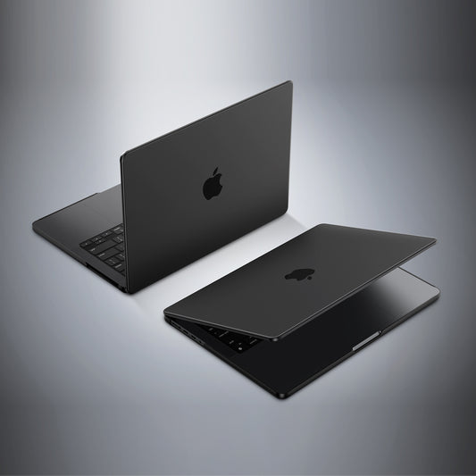 EooCoo Ultra-Slim Frosted Hard Case for MacBook Pro 14 Inch (2025–2021, M4/M3/M2/M1 Pro/Max) – Anti-Fingerprint Matte Case with Keyboard Cover & Screen Protector, Space Black