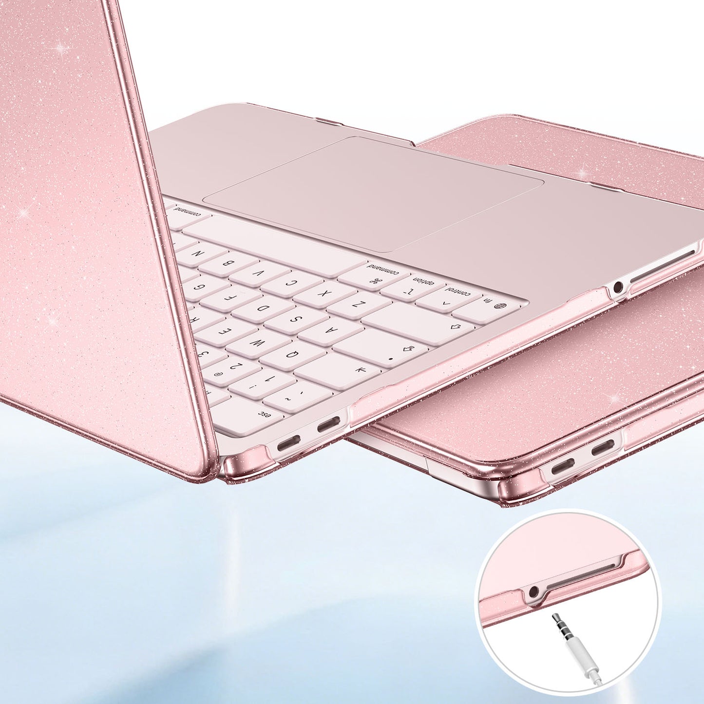 EooCoo Sparkly Case for MacBook Neo