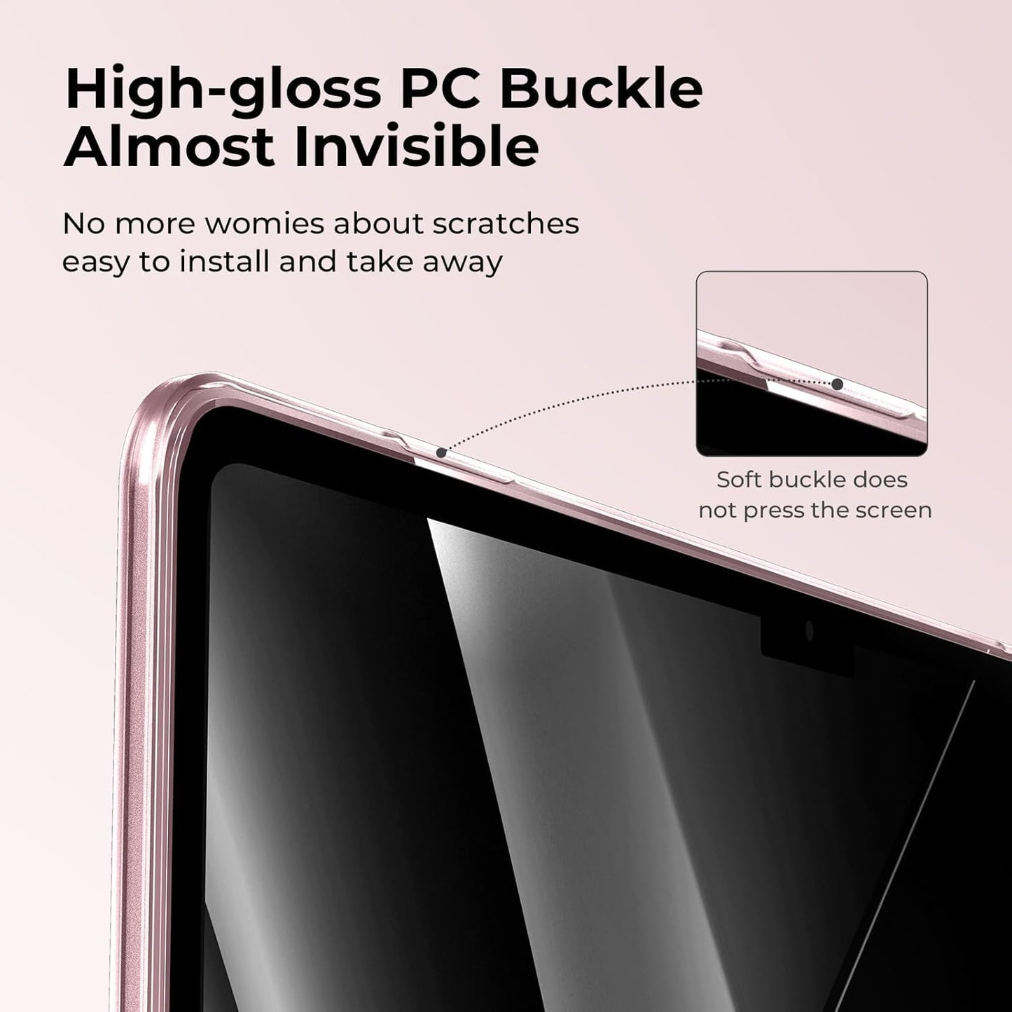 EooCoo Ultra Thin Matte Cute Pink Case for MacBook Air 15" (M4/M3/M2, 2025–2023) – Matte Hard Shell with Keyboard Cover, Anti-Scratch, Anti-Fingerprint, Lightweight Protection