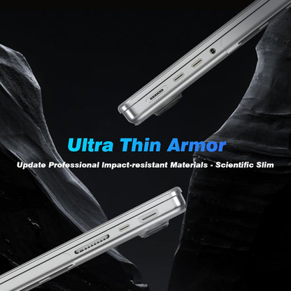 EooCoo Frost Clear Hard Case for MacBook Pro 16 Inch (2025–2021, M4/M3/M2/M1 Pro/Max) – Durable, Scratch-Resistant Cover with Keyboard Cover and Screen Protector