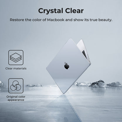 EooCoo Matte Transparent Hard Case for MacBook Pro 14 Inch (2025–2021, M4/M3/M2/M1 Pro/Max) – Anti-Fingerprint Matte Case with Keyboard Cover & Screen Protector