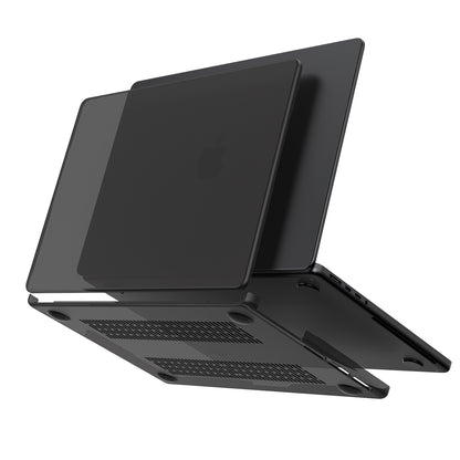 EooCoo Matte Black Hard Case for MacBook Pro 13 Inch (2016–2024, M2/M1) – Slim Protective Shell with Keyboard Cover & Screen Protector, Scratch-Resistant & Lightweight