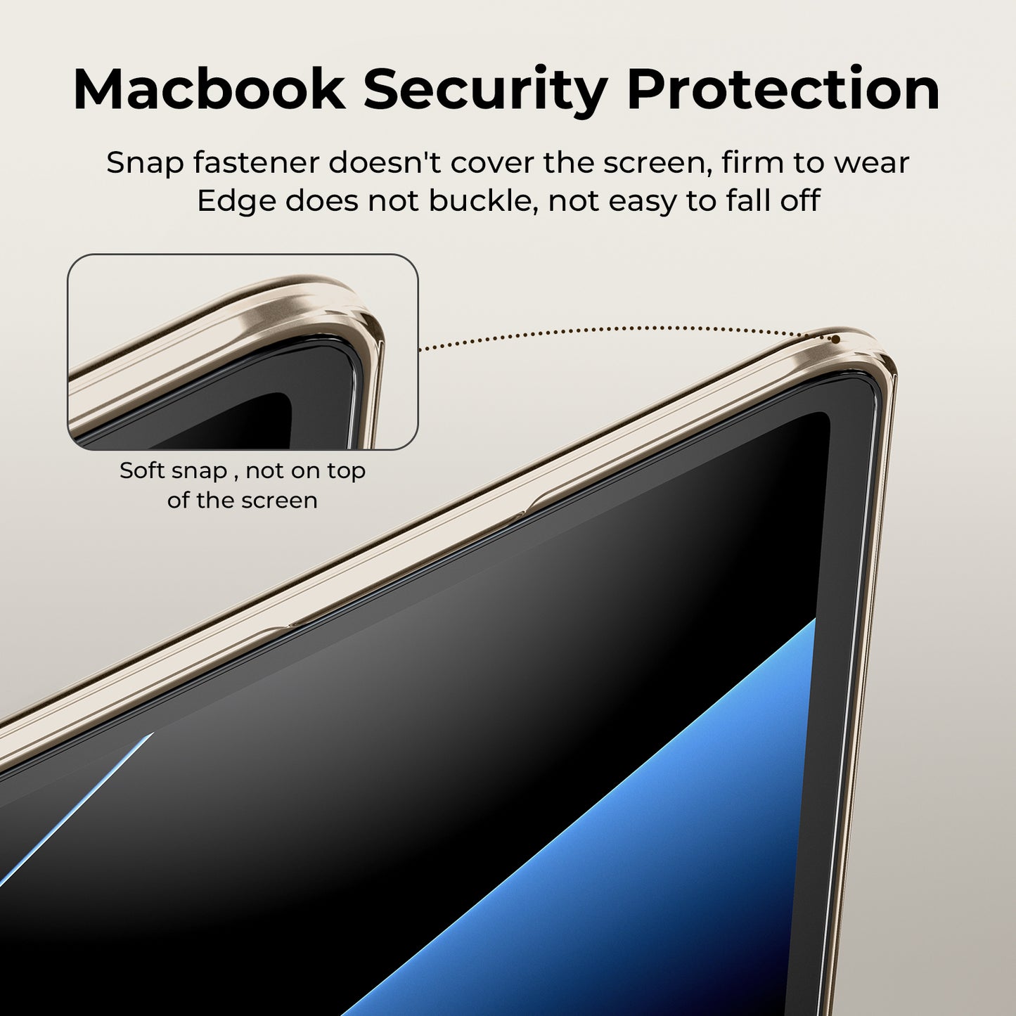 EooCoo Clear Starlight Hard Shell Case for MacBook Air 13.6" (2022-2025 M2/M3/M4) + Keyboard Cover & Screen Protector – Crystal Clear & Full Protection