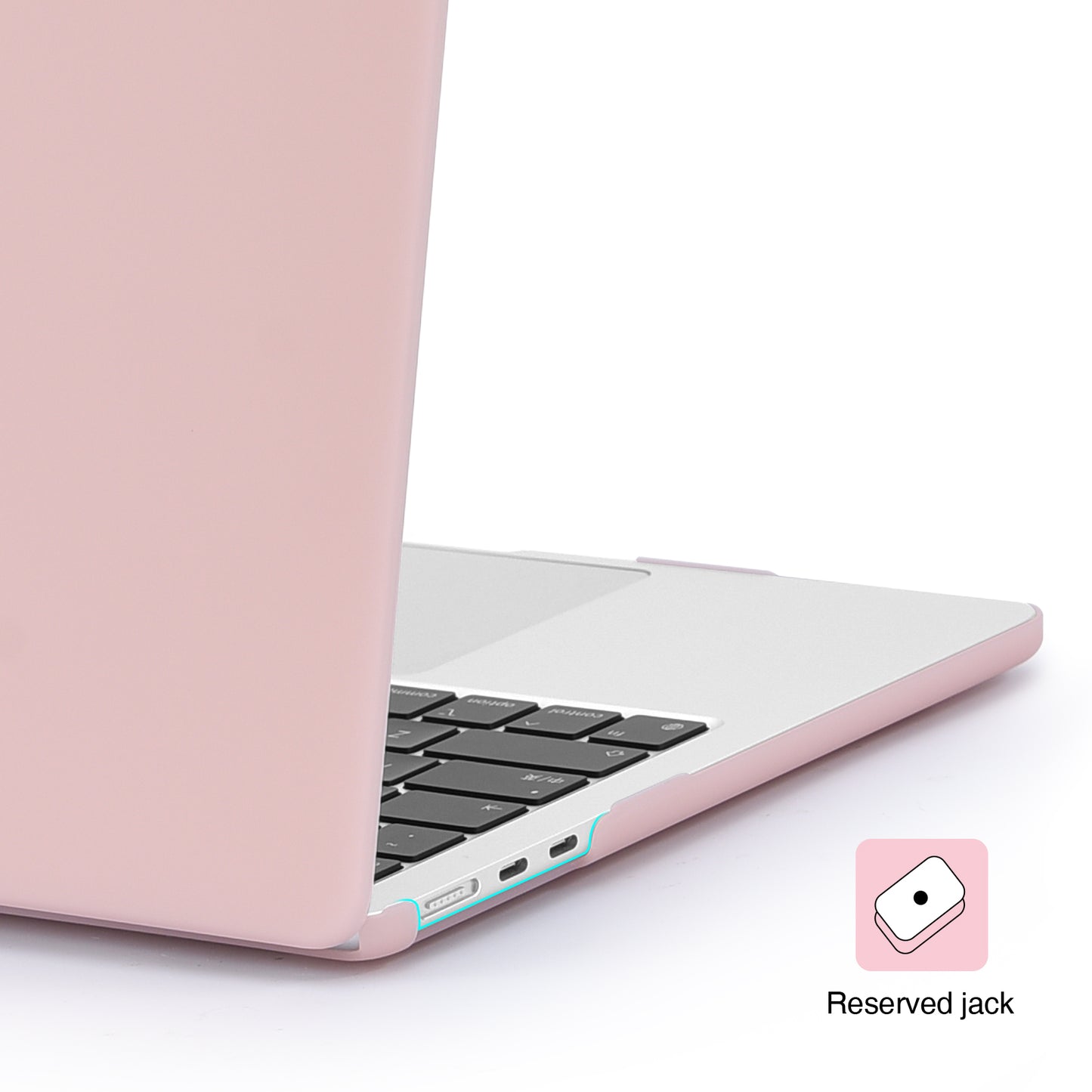 EooCoo Matte Pink Hard Shell Case for MacBook Air 13.6" (2023-2025 M2/M3/M4) + Keyboard Cover & Screen Protector – Slim, Durable & Perfect Fit