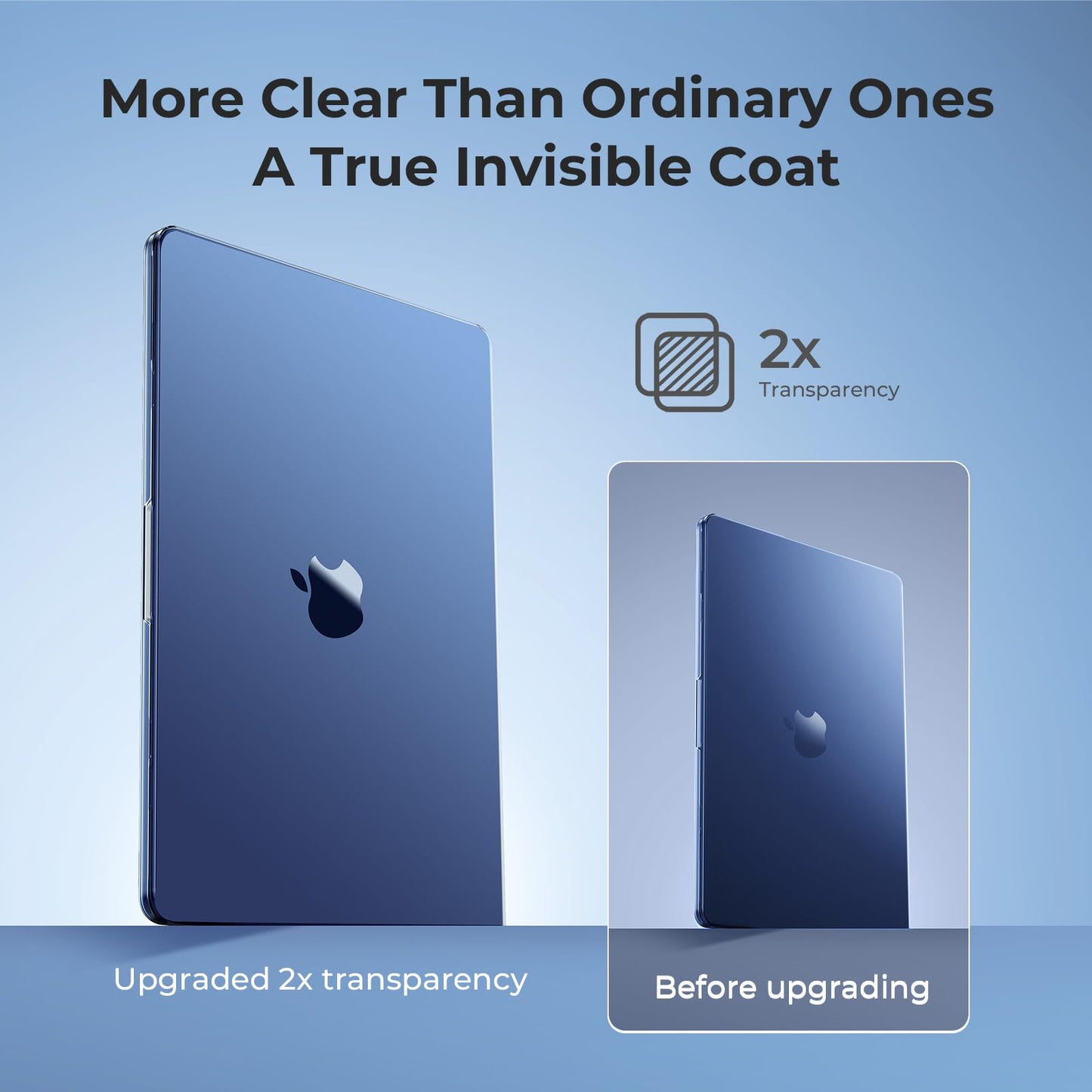 EooCoo Clear Midnight Hard Case for MacBook Pro 16 Inch (2025–2021, M4/M3/M2/M1 Pro/Max) – Slim, Scratch-Resistant Cover with Keyboard Cover and Screen Protector