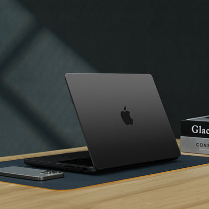 EooCoo Ultra-Slim Frosted Hard Case for MacBook Pro 14 Inch (2025–2021, M4/M3/M2/M1 Pro/Max) – Anti-Fingerprint Matte Case with Keyboard Cover & Screen Protector, Space Black