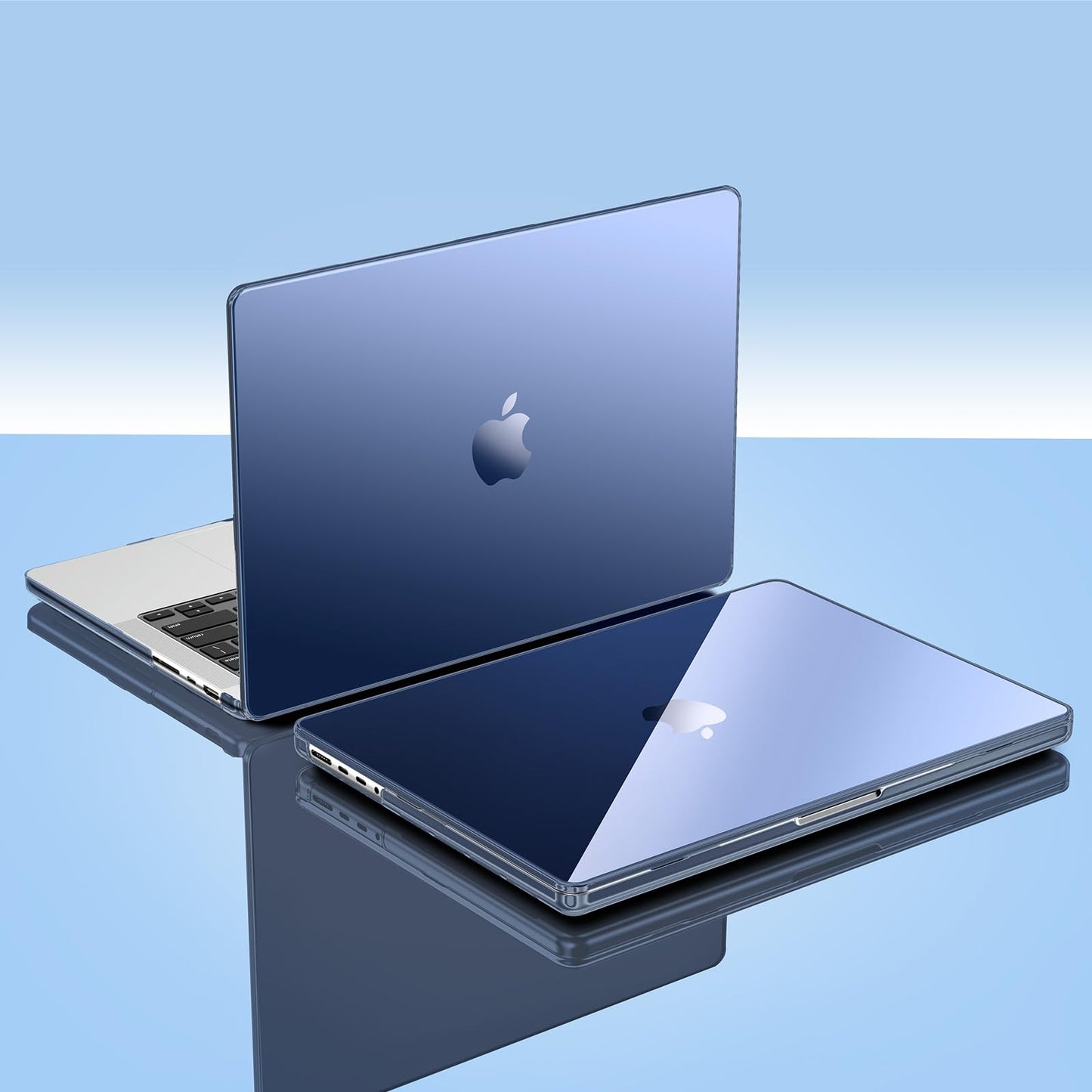 EooCoo Clear Midnight Hard Case for MacBook Pro 16 Inch (2025–2021, M4/M3/M2/M1 Pro/Max) – Slim, Scratch-Resistant Cover with Keyboard Cover and Screen Protector