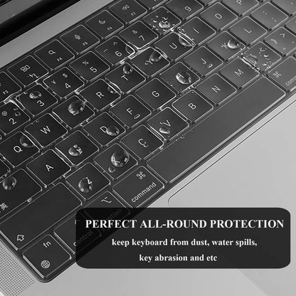 EooCoo Crystal Clear Hard Case for MacBook Pro 16 Inch (2025–2021, M4/M3/M2/M1 Pro/Max) – Slim, Scratch-Resistant Cover with Keyboard Cover and Screen Protector