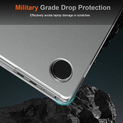 EooCoo Ultra Thin Space Gray Clear Case for MacBook Air 15" (M4/M3/M2, 2025–2023) – 100% Official Match Matte Hard Shell with Keyboard Cover, Anti-Scratch, Anti-Fingerprint, Heat Dissipation