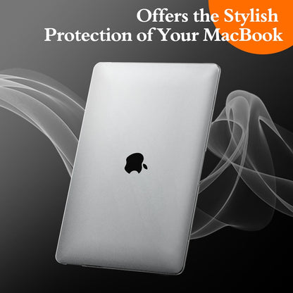 EooCoo Frost Clear Hard Case for MacBook Pro 13 Inch (2016–2024, M2/M1) – Slim Protective Shell with Keyboard Cover & Screen Protector, Scratch-Resistant & Lightweight