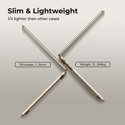 EooCoo Clear Starlight Hard Shell Case for MacBook Air 13.6" (2022-2025 M2/M3/M4) + Keyboard Cover & Screen Protector – Crystal Clear & Full Protection