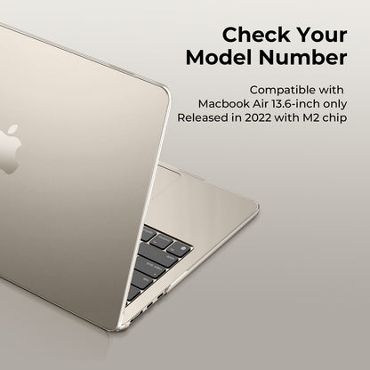 EooCoo Clear Starlight Hard Shell Case for MacBook Air 13.6" (2022-2025 M2/M3/M4) + Keyboard Cover & Screen Protector – Crystal Clear & Full Protection